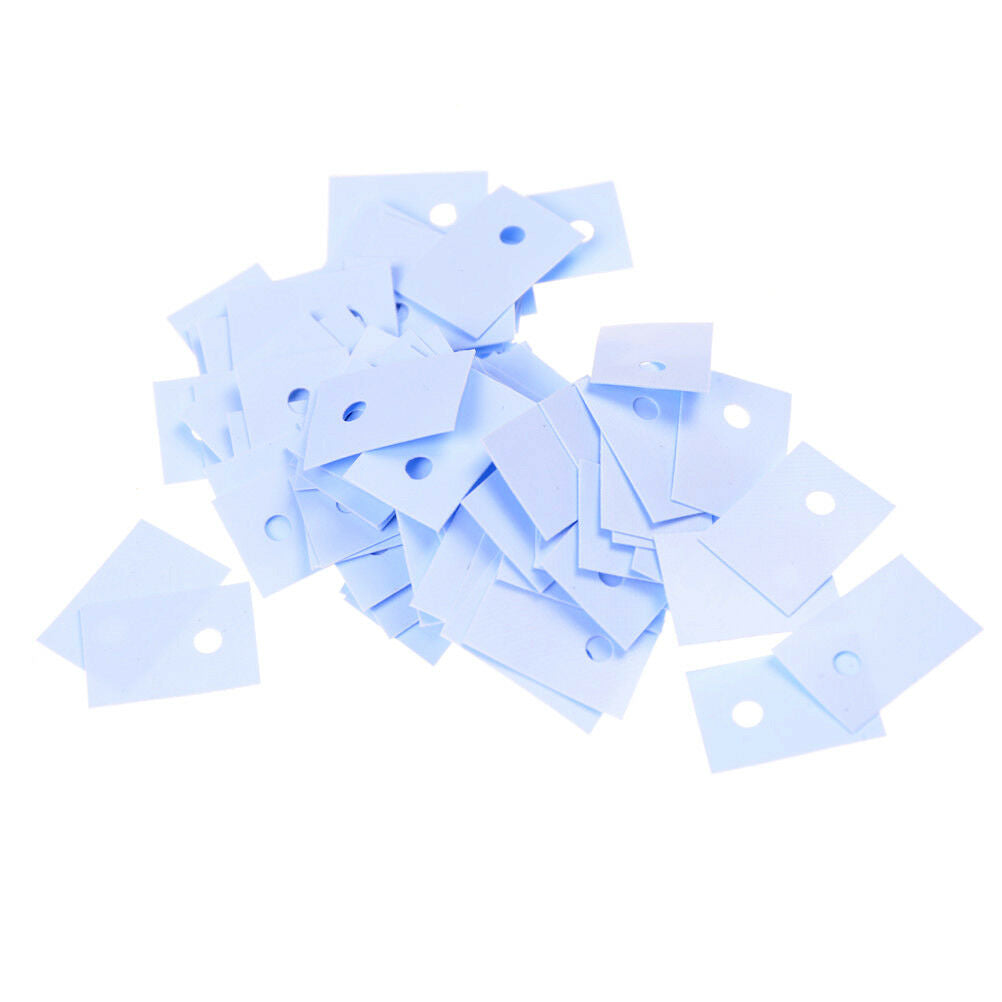 100pcs TO-220 Silicon Rubber Pad Insulation Silicon Heatsink Silicon Shee.l8