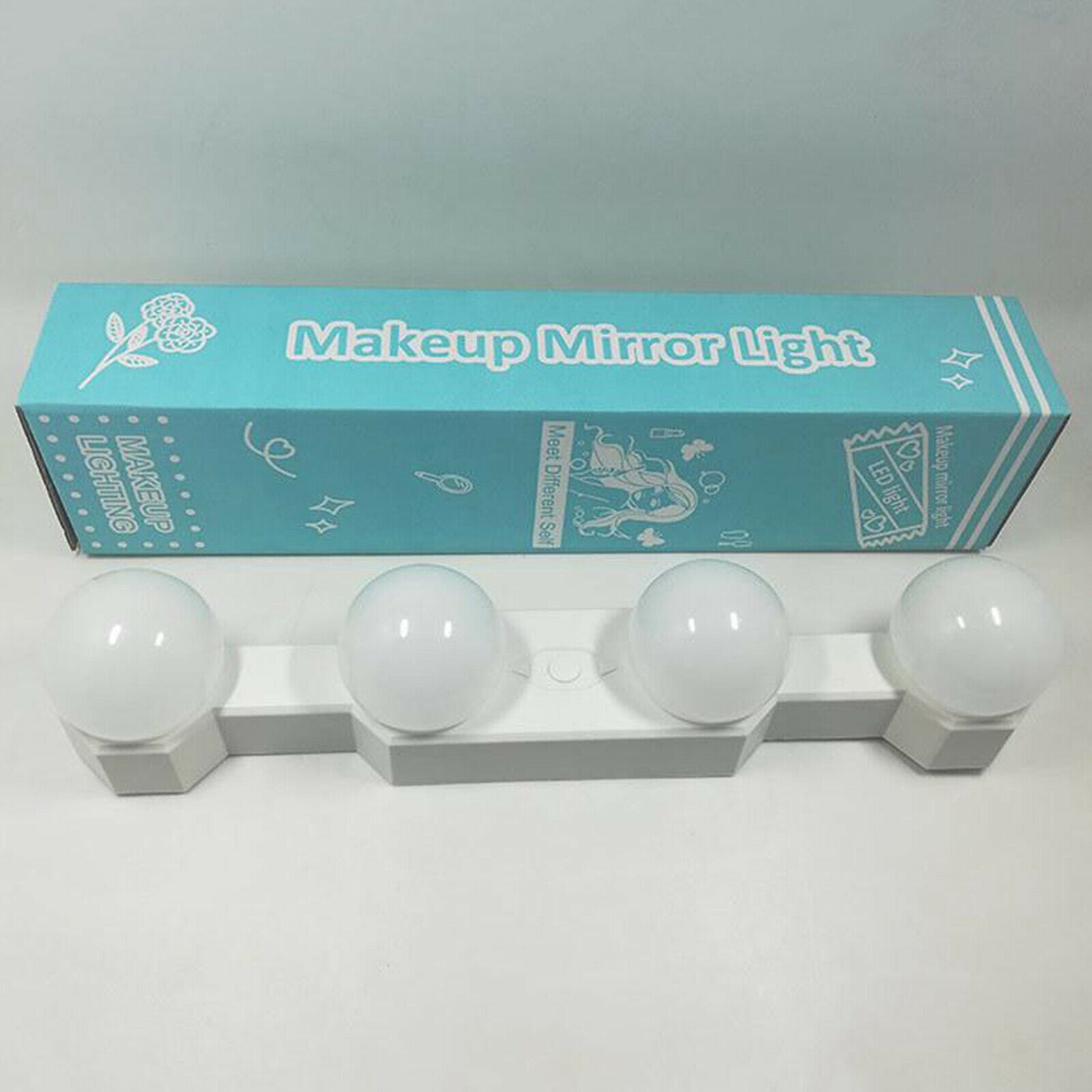 4x   LED Bulbs Vanity Makeup Dressing Table Dimmable Mirror Lights Kit