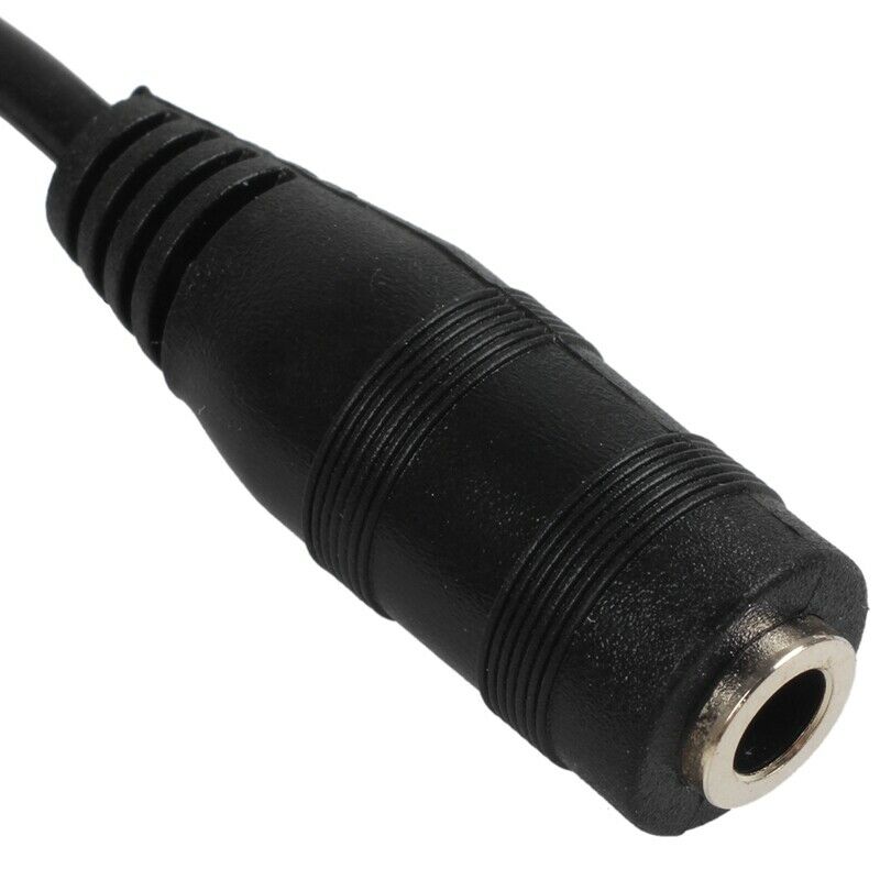23 cm 3.5 mm dual connector plug male - female adapter jack stereo audio cableS5