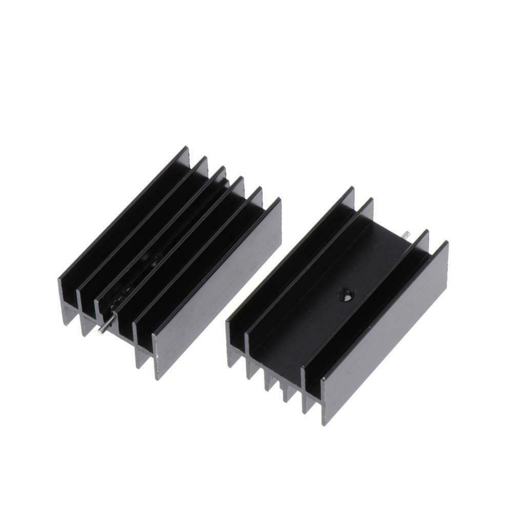 20x Triode Aluminium Heat Sink 7805 Transistor Heatsink Cooler Single Needle