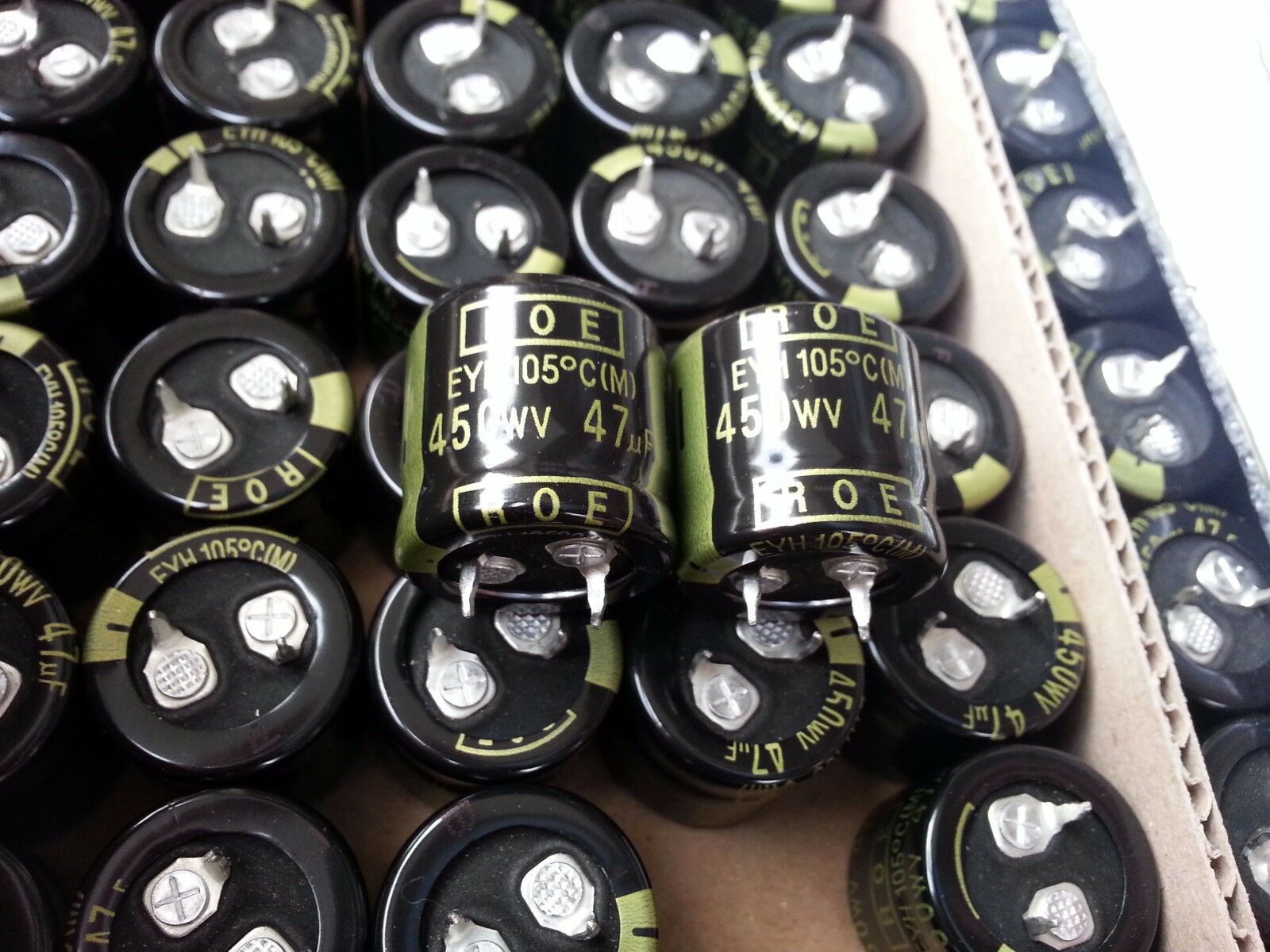 4pcs NEW ROE EYH 47uF 450v 105C HI END TUBE AMP CAPS FOR AUDIO !