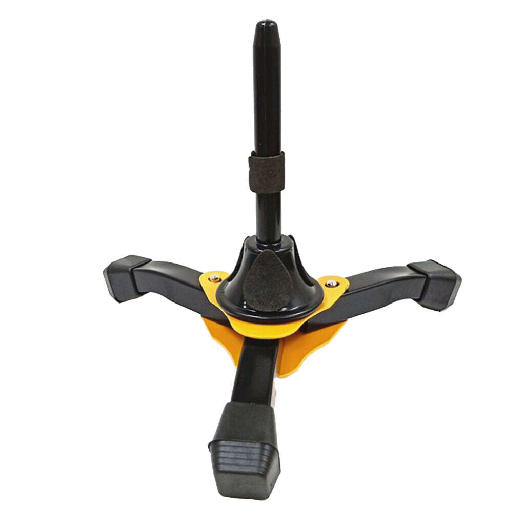 Clarinet Flute Oboe Stand Folding Holder Rack with Yellow Base