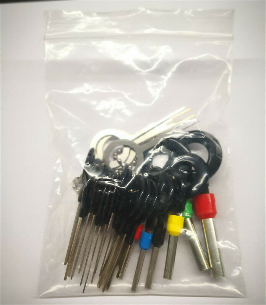 21Pcs Car Terminal Removal Electrical Wiring Crimp Connector Pin Extractor Kit