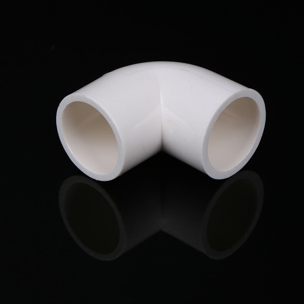 5 Pieces white 20mm dia 90 angle degree elbow pvc pipe adapter Tt