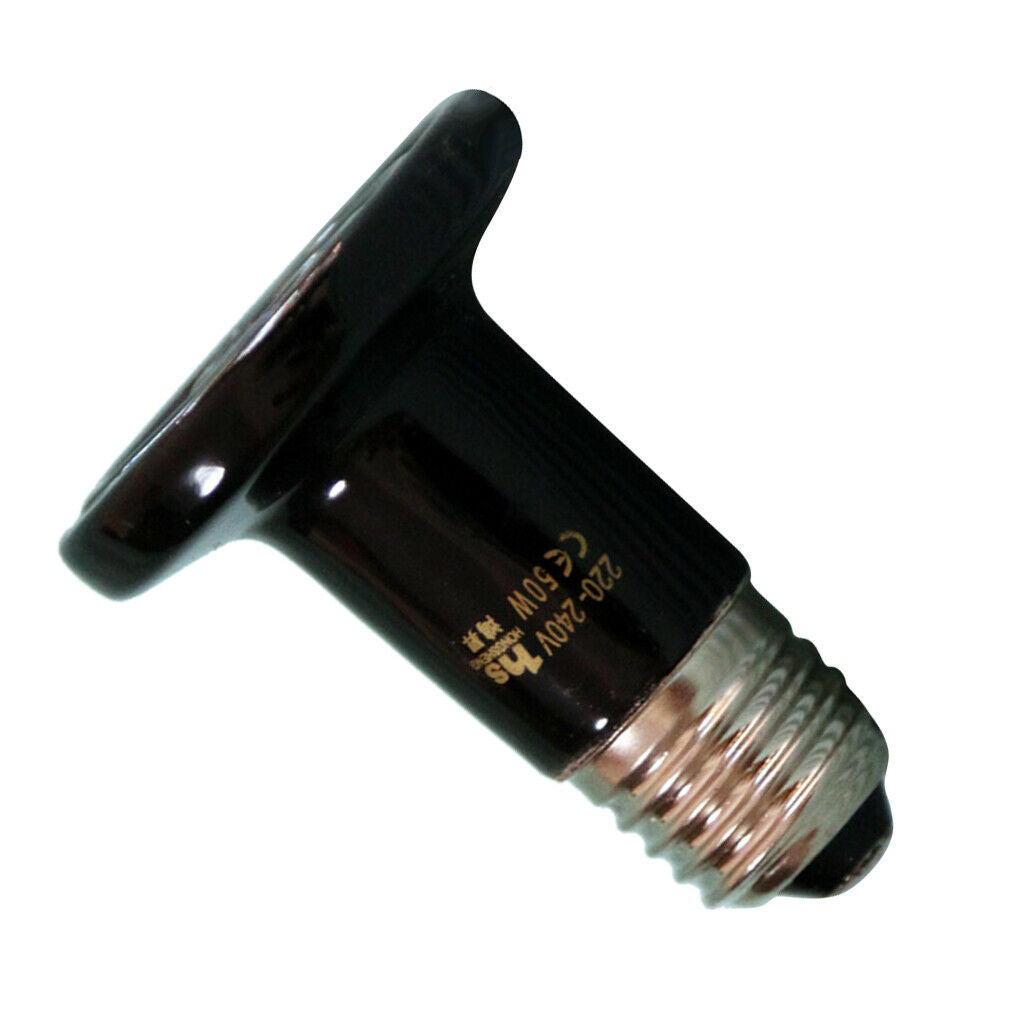 E27 T Shape Thickened Reptile Mini Ceramic Infrared Lamp Heat Light Bulb-75W