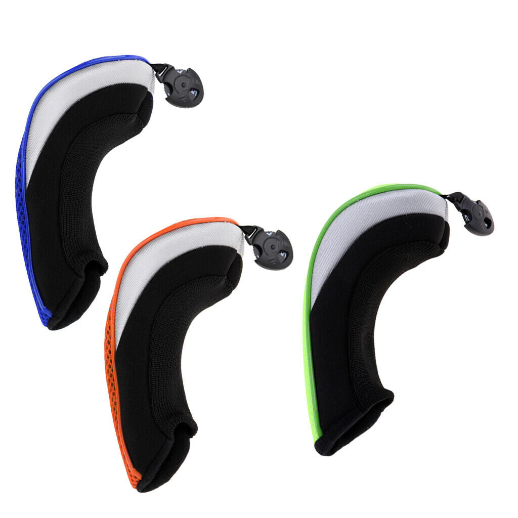 3Pcs/Set Lightweight Hybrid Golf Club Head Cover UT Clubs Headcovers with