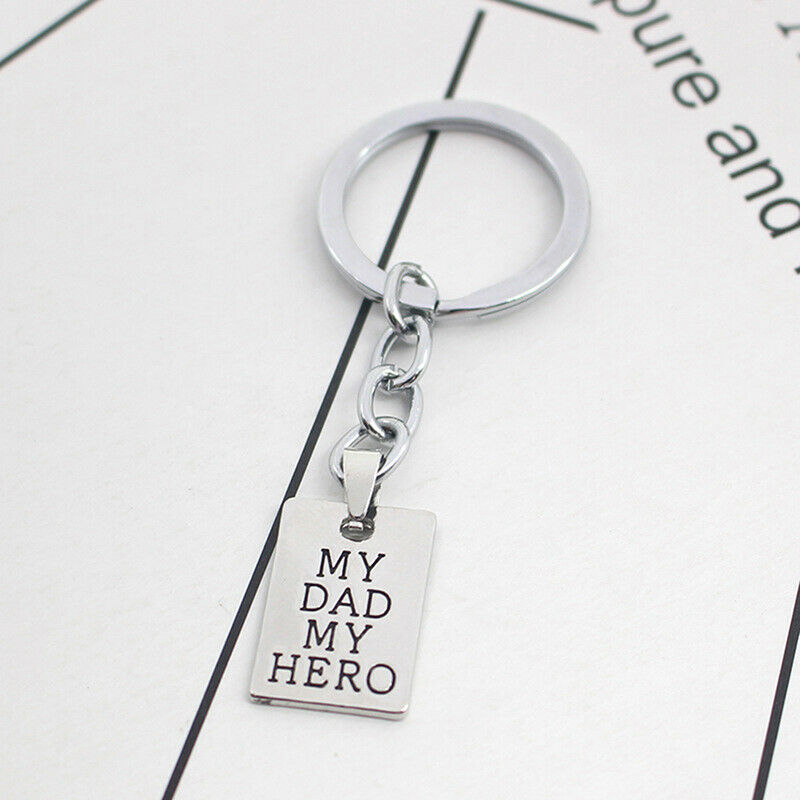 Dad Father Gifts Keychain my dad my hero Keychain Father Day Birthday Gift