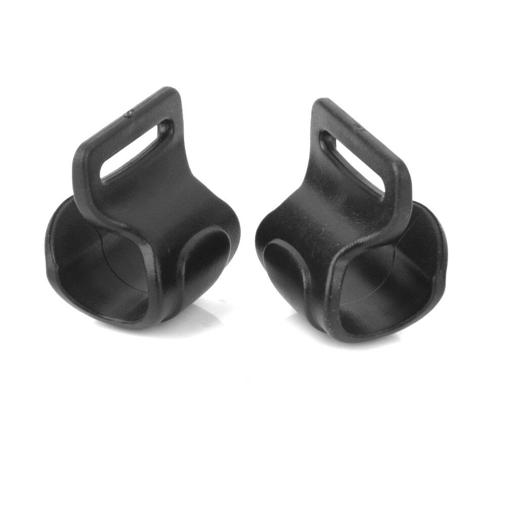Black Universal Awning Tarp C Clips for 10mm - 13mm Tent Poles (Pack of 10)