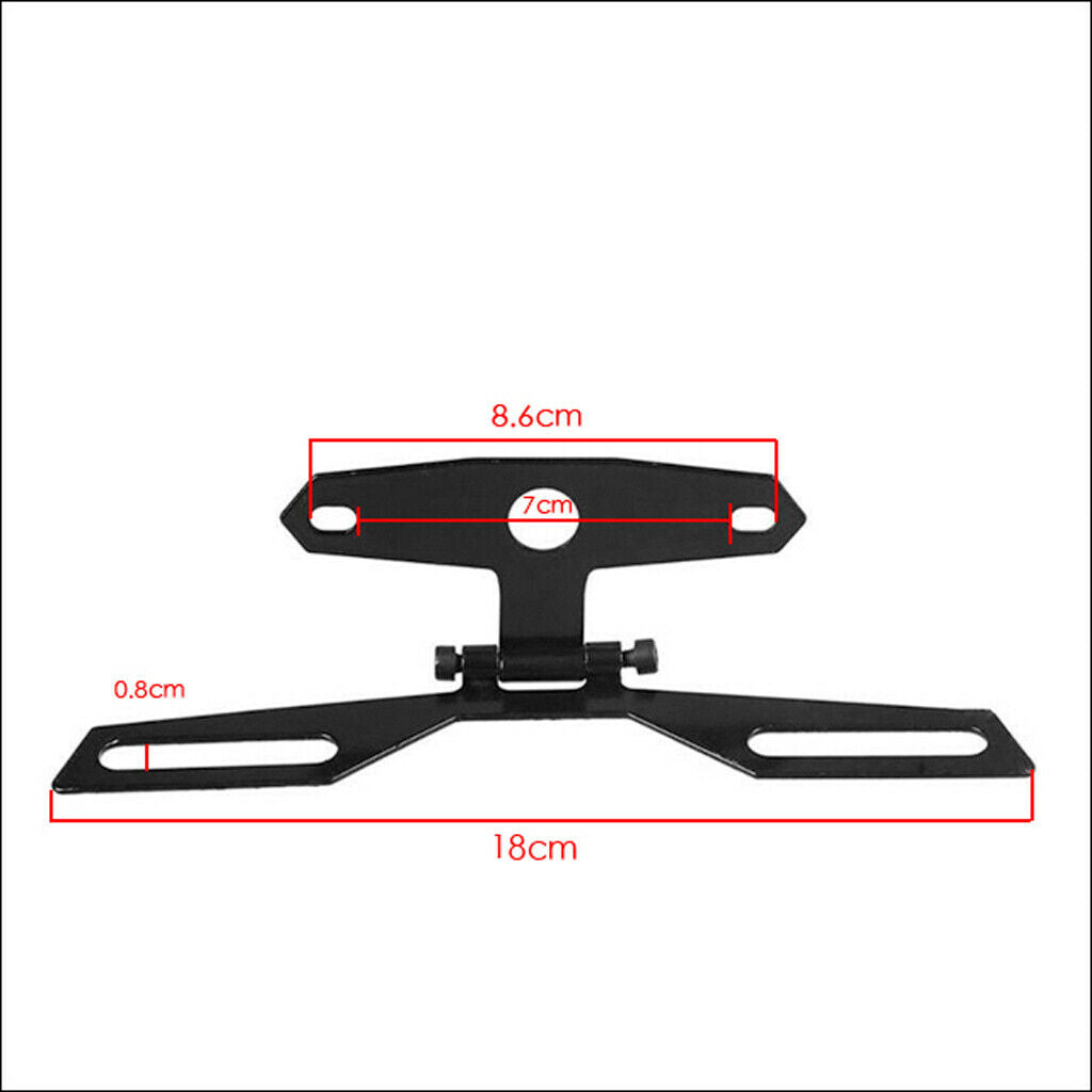 2 Pieces Universal Taillight Bracket Foldable License Plate Label Holder