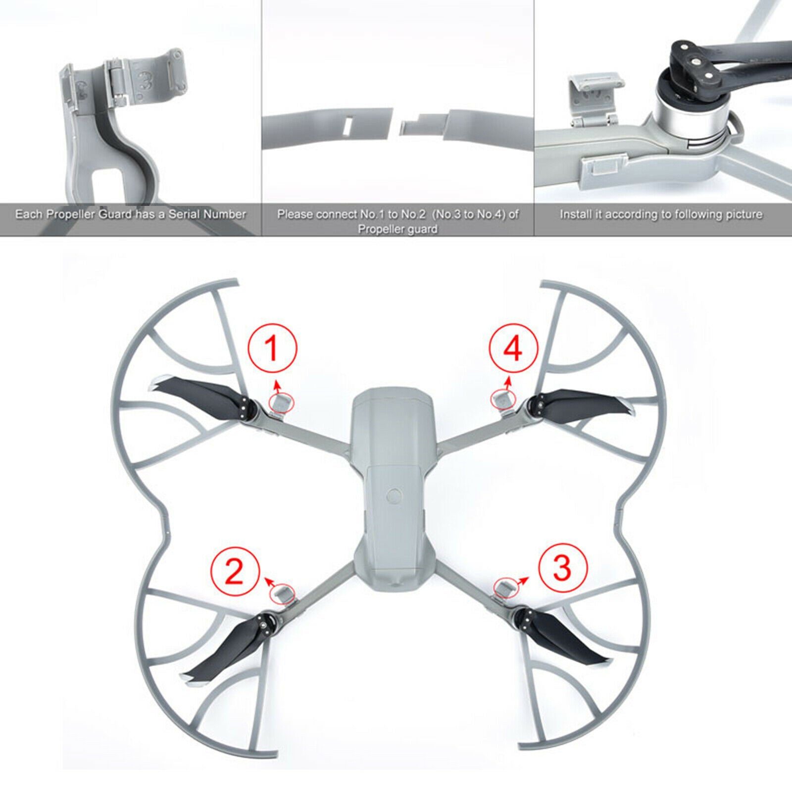 Drone Propeller Bumper Guard Cover for DJI Mavic Air 2 RC Drone Accessories