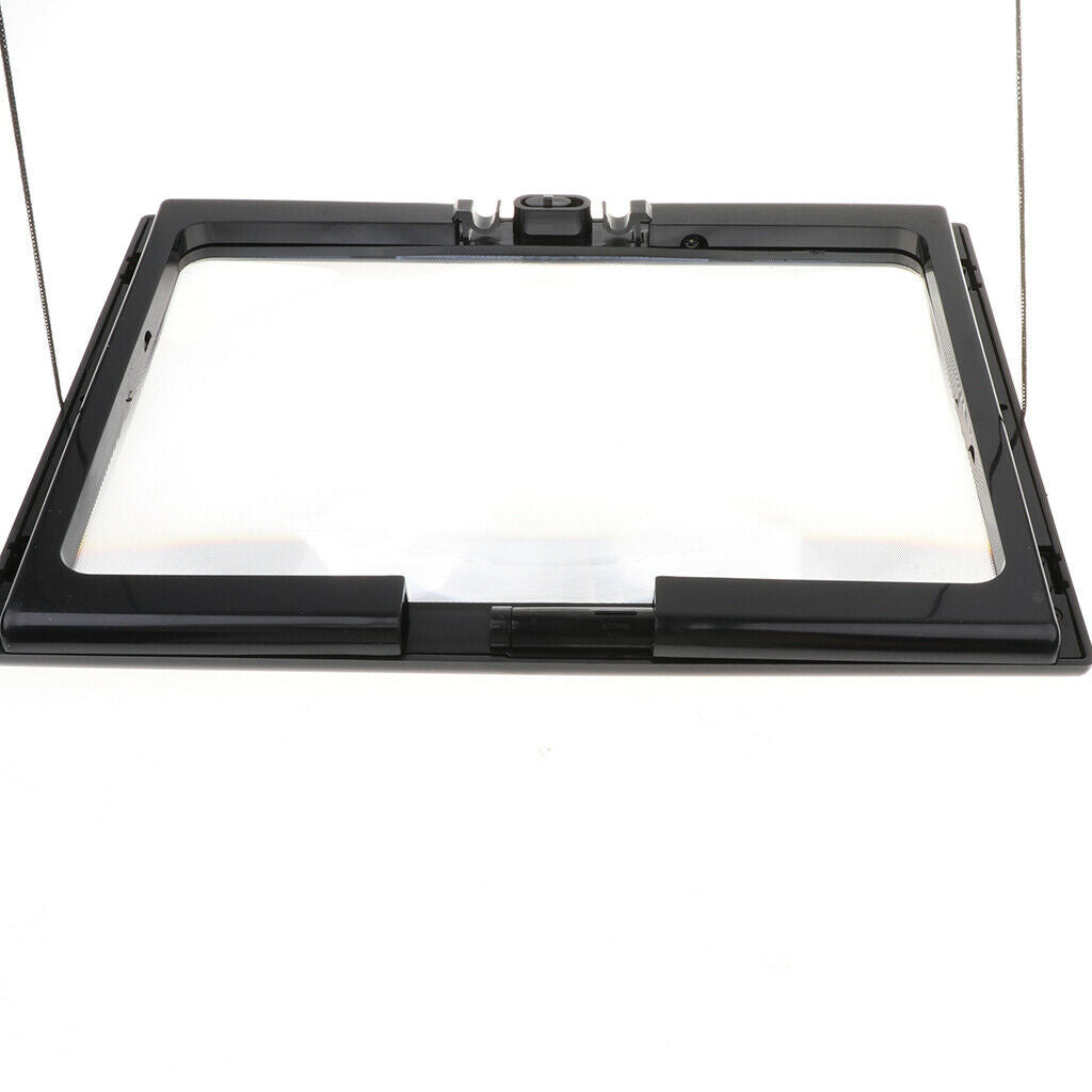 Full-page Triple Reading Magnifier with 4 LED Lights for Presbyopia