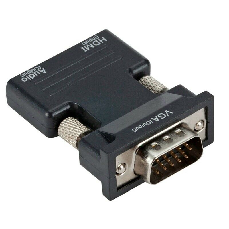 2X(MI Female to VGA Female Converter with Audio Adapter, Supports 1080P SigN6S5)