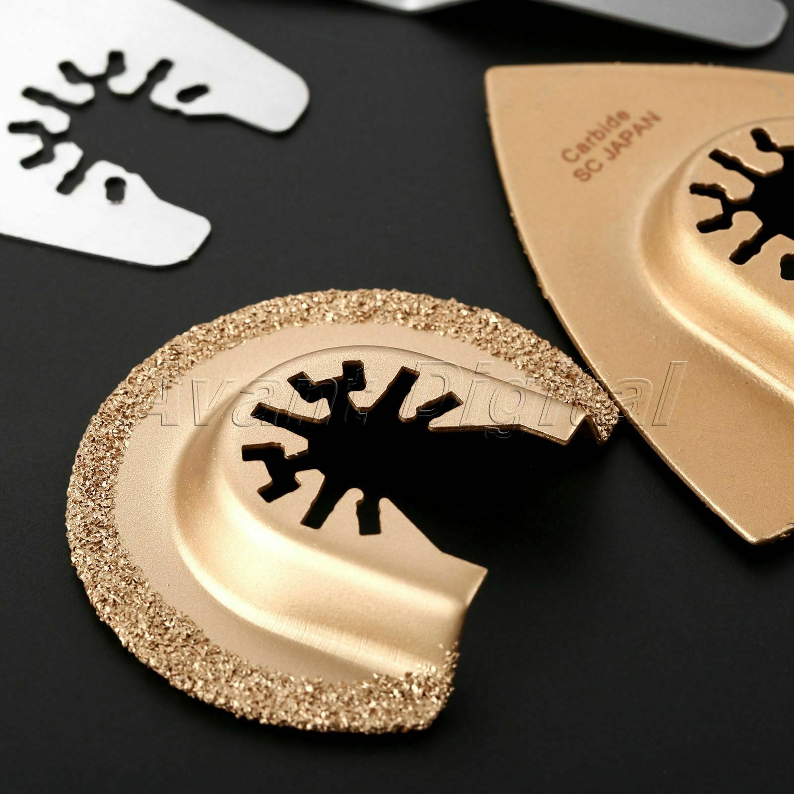 4pcs Carbide Saw Blades Scraper Rasp Kit Cutting Grinding Oscillating Multi Tool