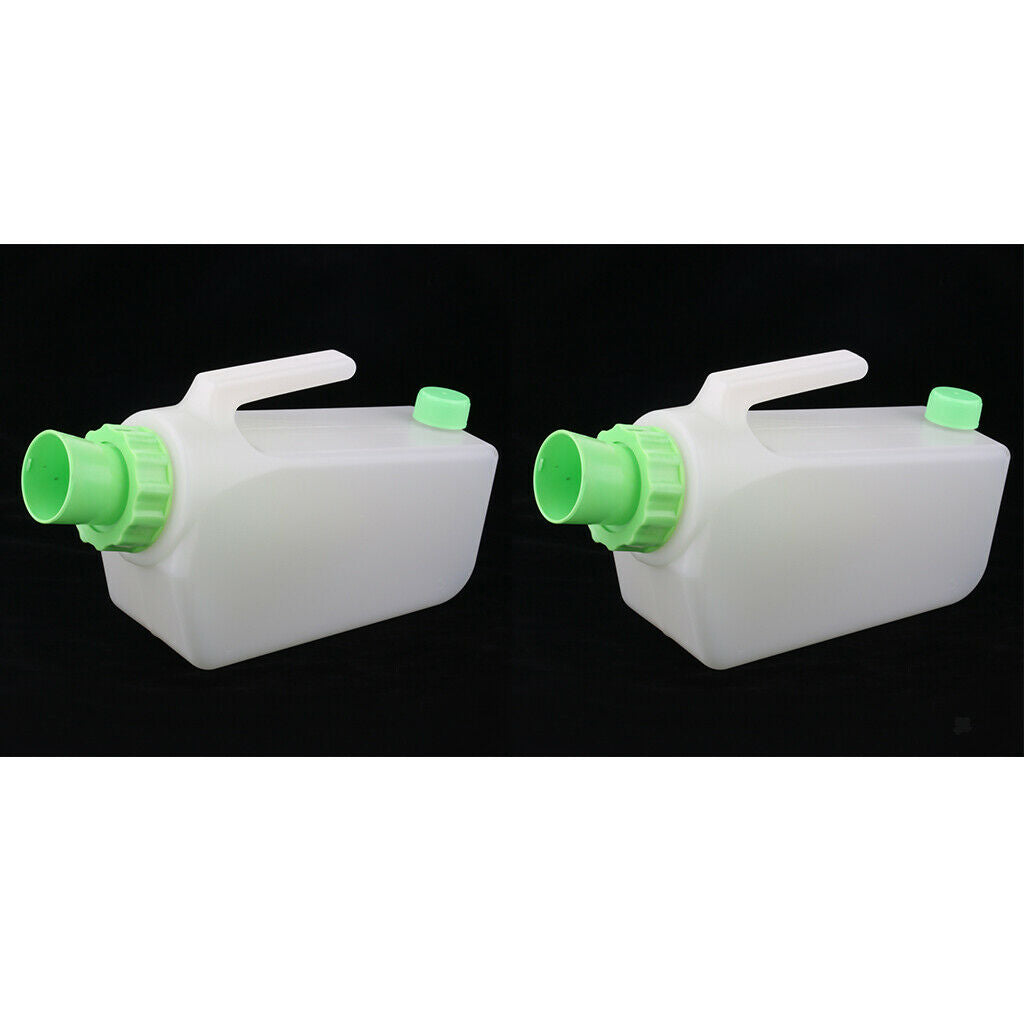 2X Elderly Patients Male Urinal Bottles Pee Bottle Night Drainage Containers