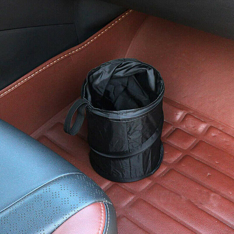 1Pc Black Car Trash Can Pack Bag Waterproof Car Trash Bag for Little Leak Pr SJ