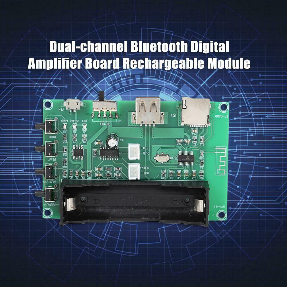 PAM8403 Dual-channel Bluetooth-compatible Digital Amplifier Board Rechargea @
