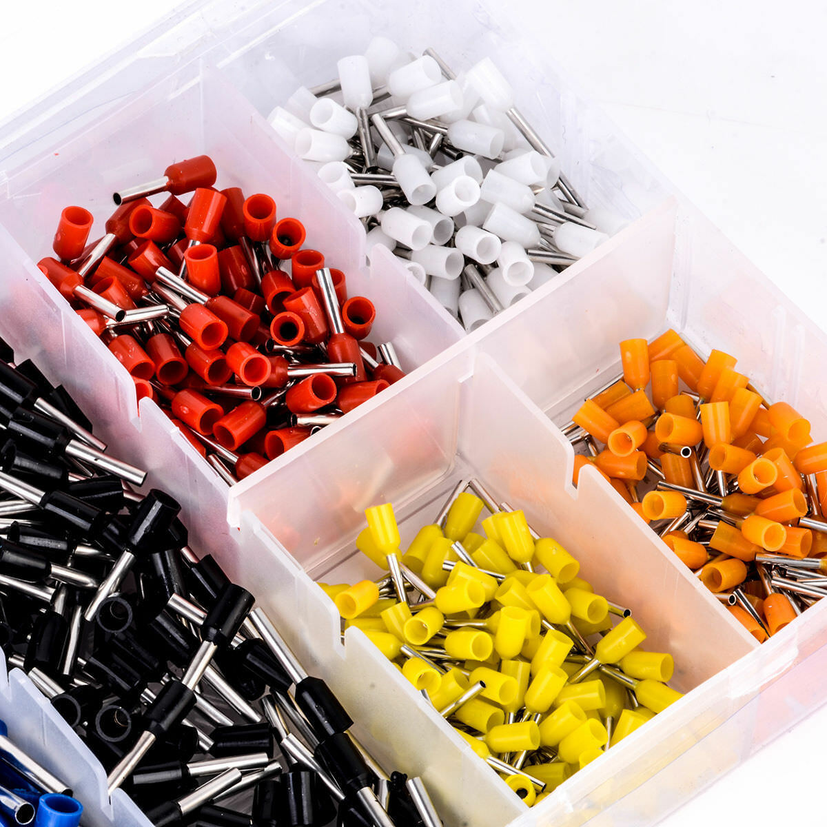 800Pcs Wire Copper Crimp Connector Insulated Cord Pin End Terminal Box AWG 22-10