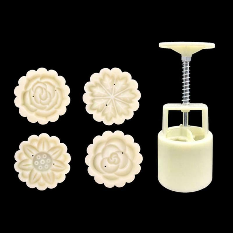 50g Flowers Shaped Pastry Mooncakes Cakes Molds Mooncake Cookie Moulds Cutters