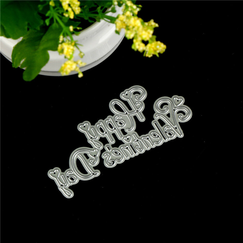 Happy Valentine Day  Metal Cutting Dies For DIY Scrapbooking Album Paper C.l8