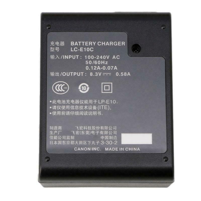 LC-E10/E LC-E10C BATTERY CHARGER FOR Canon LP-E10 EOS 1100D kiss X50 Rebel T3