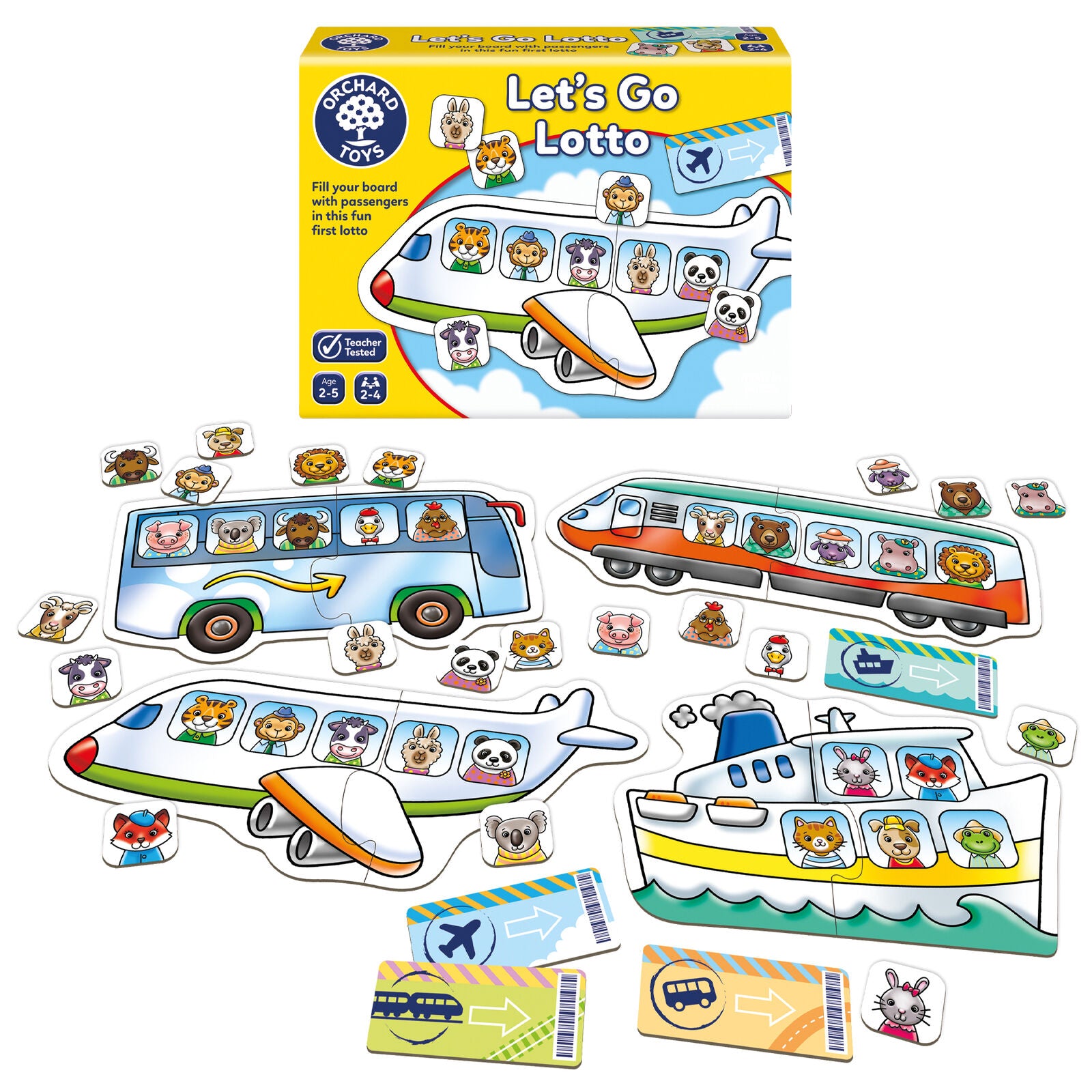 Orchard Toys 094 Let's Go Lotto Matching Memory Game Family Children Toddler 2+