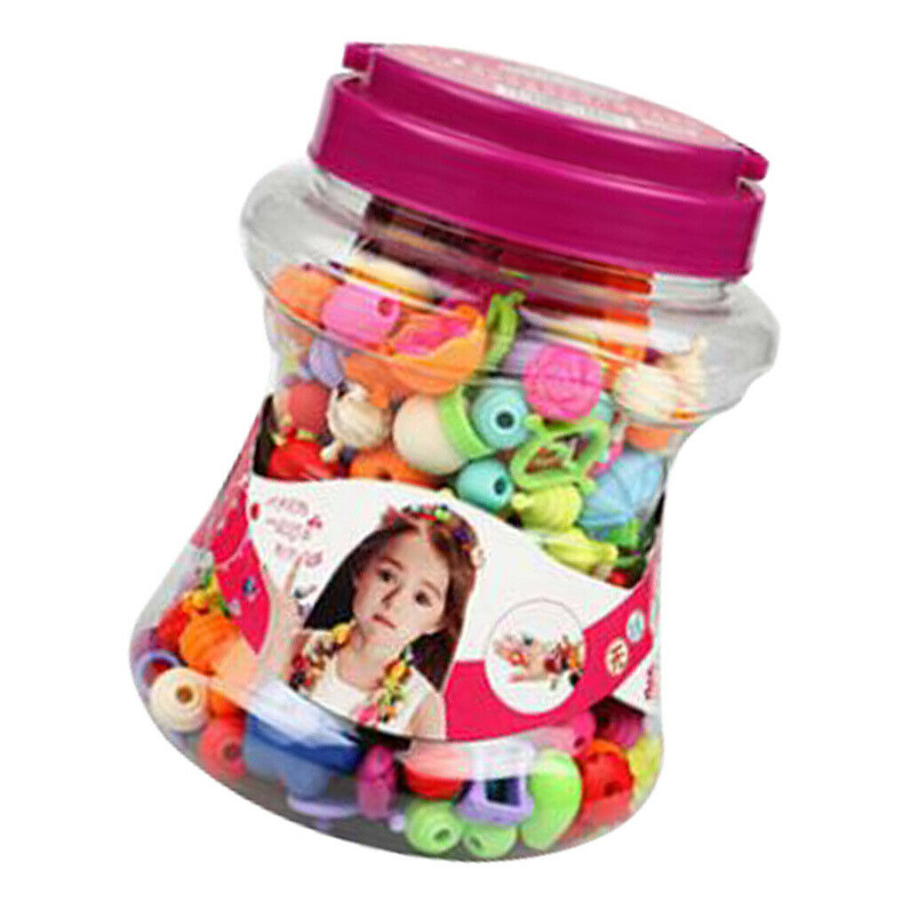 220pcs   Beads Set Snap Beads for Girls Toddlers Creative DIY Jewelry Set Toys