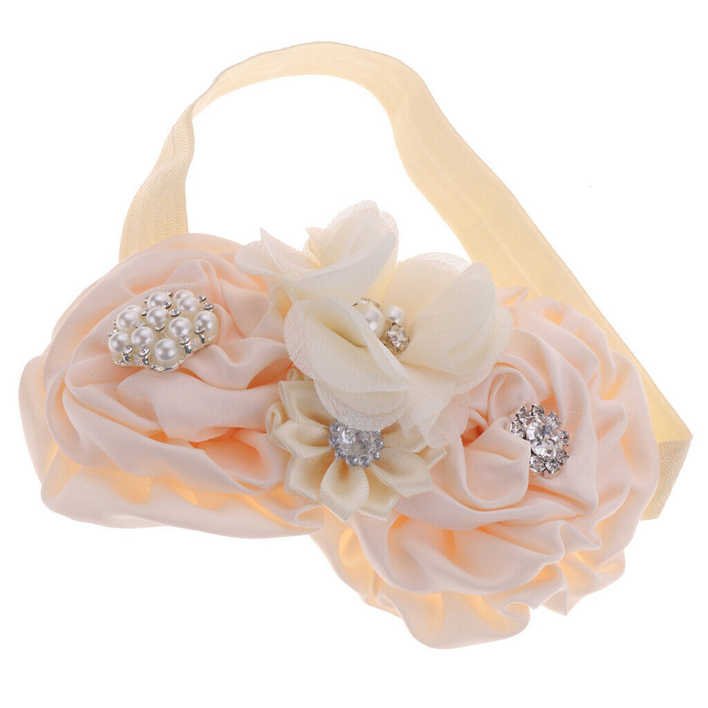 Baby Headband Girl's Hairbands for Newborn, Toddler And - beige, 12cm Ã— 8cm Ã—