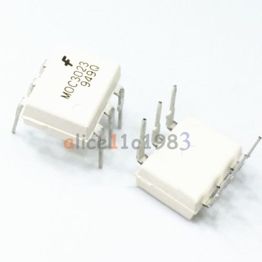 10PCS FAIRCHILD MOC3023 Optoisolators Transistor Output DIP-6 AL