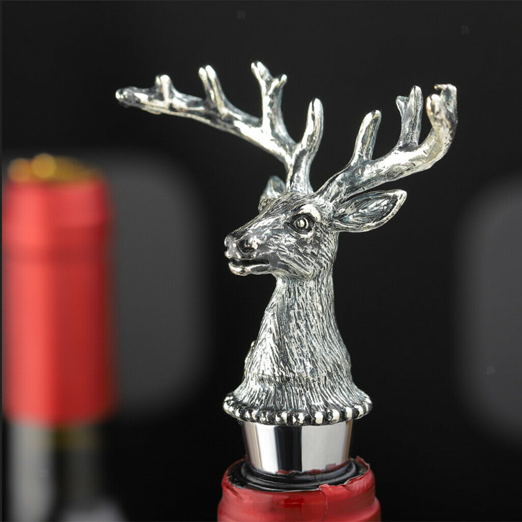 4 Pieces Wine Bottle Metal Stopper Corks Wedding Parties Bar Supply Novelty