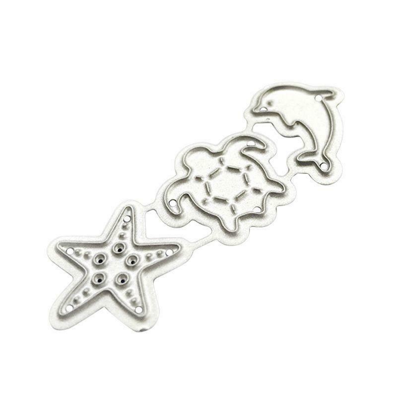 Dolphin Starfish Turtle Metal Cutting Dies Stencil Scrapbooking DIY Album Stamp