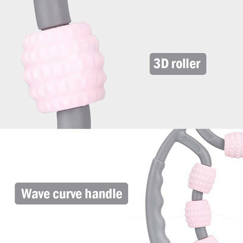 7 Wheel Floating Massage Roller Arm Leg Neck Muscle Roller Tissue Fitness Rol JY
