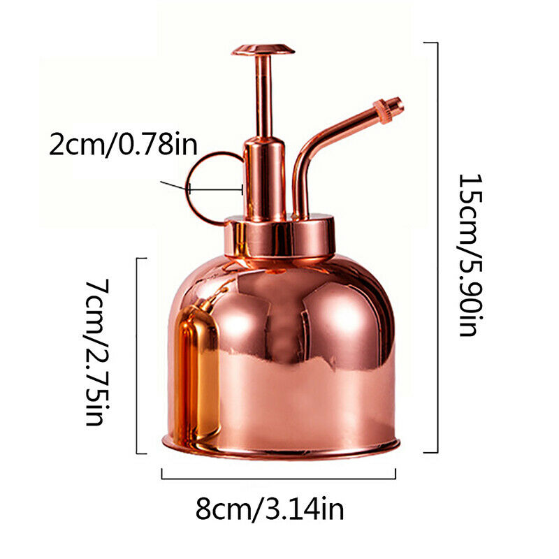 Watering Spray Bottle Stainless Steel Misting Can Garden Plant Tool Sprink PBDA