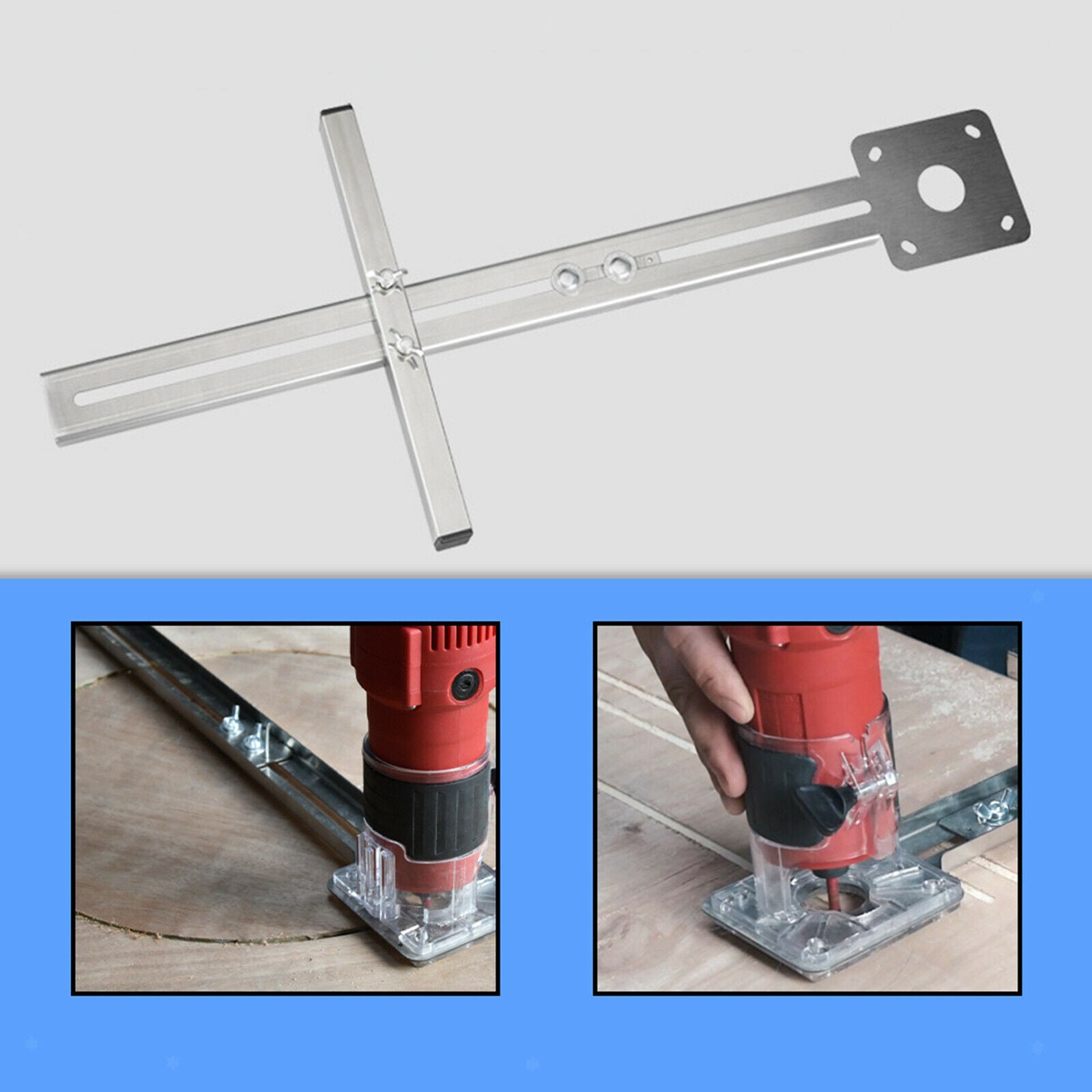 Stainless Steel Edge Guide Positioning Cutting Board Router for Saw Trimmer