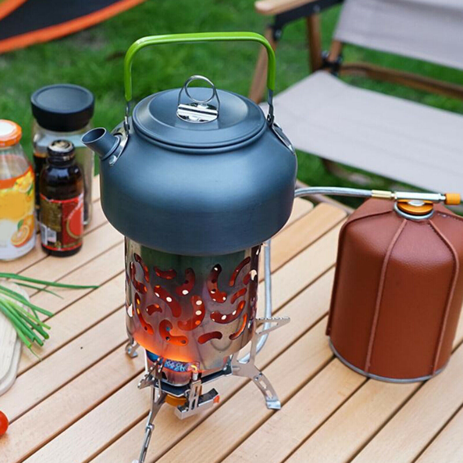Camping Heater Stainless Steel Warming Stove for Outdoor Backpacking Hiking