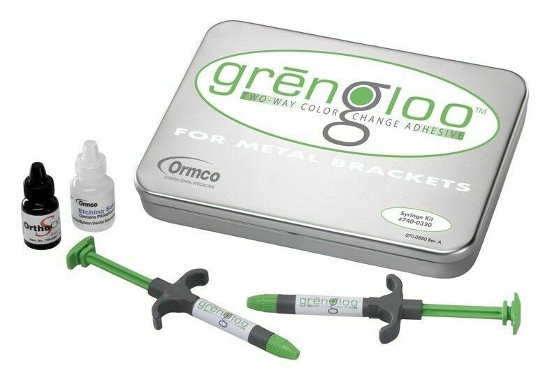 Ormco Grengloo Bracket Adhesive System Syringe Orthodontics Kit