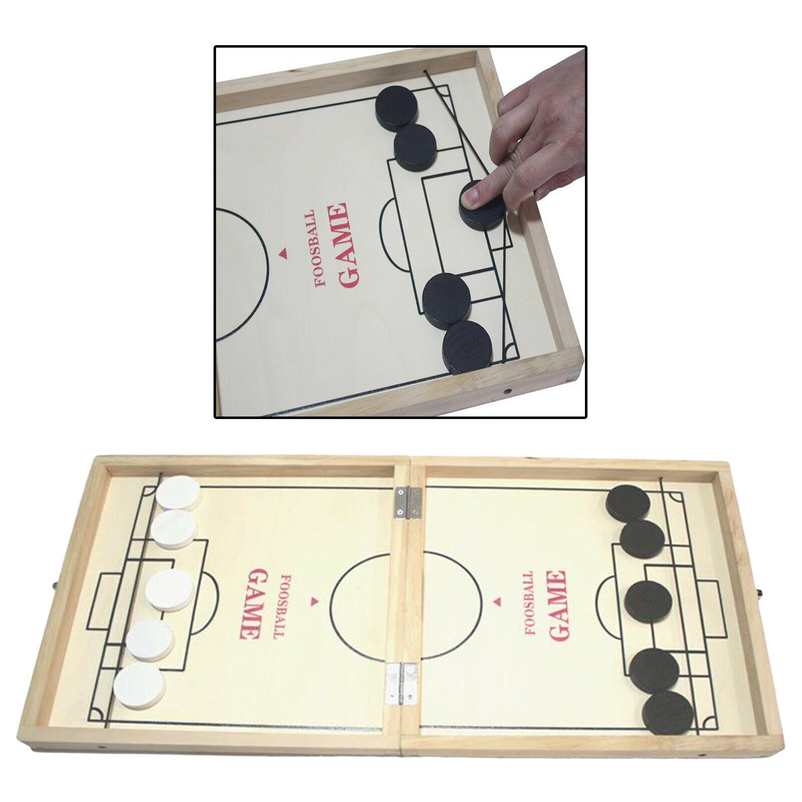 Folded Fast Sling Puck Game Hockey Board Game Foosball Winner Board Game