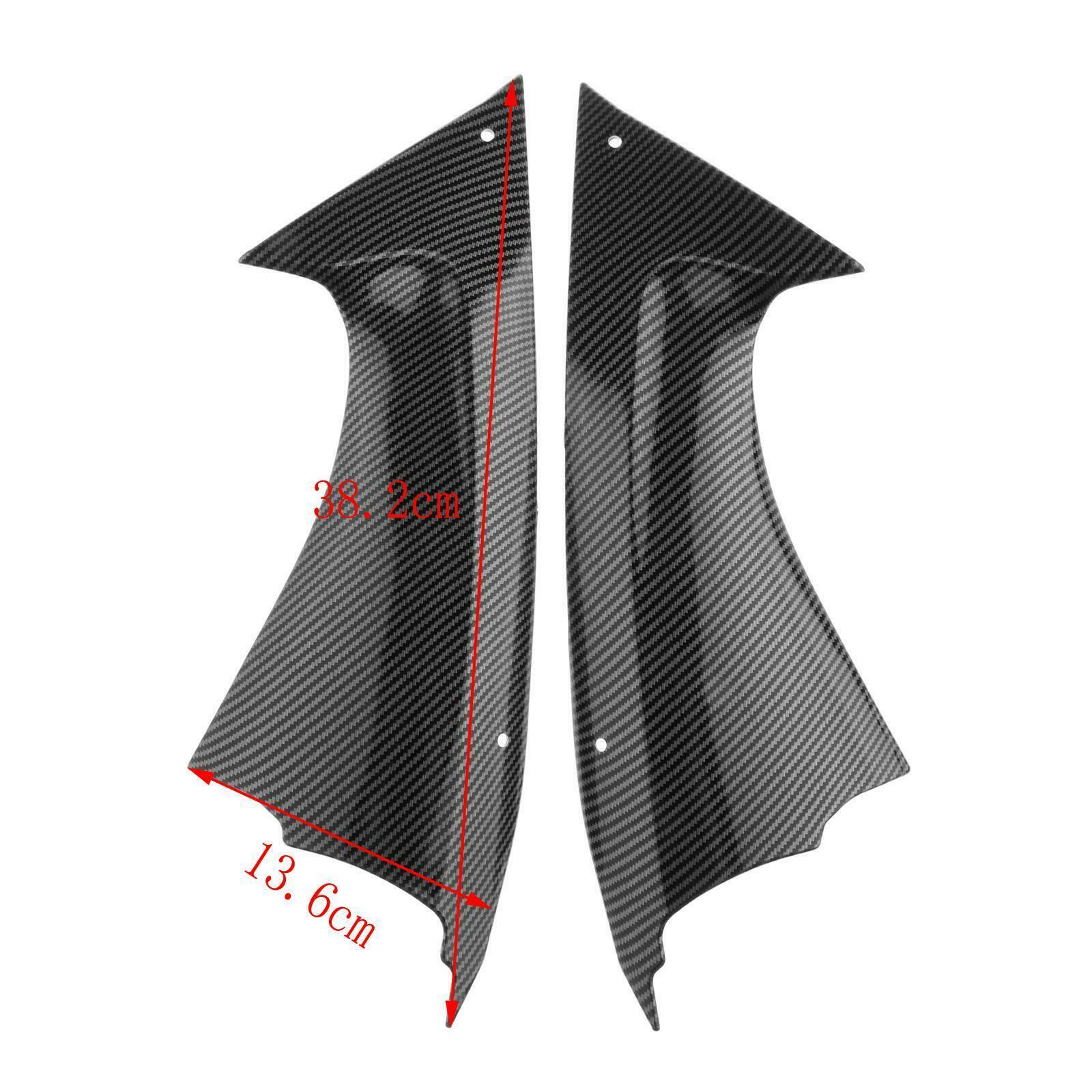 Carbon Fiber Gas Tank Side Trim Covers Yamaha YZF-R6 R6 2008-2014 Black