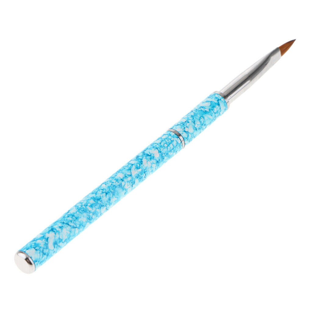 Nail Art Polish Brush UV Gel Liner Paint Drawing Pencil Pen Crystal Blue-Tips