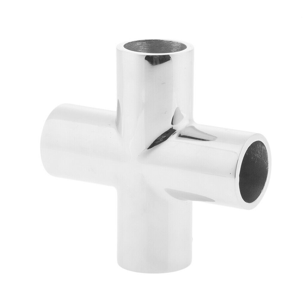 2 Pieces 22mm Boat Handrail Attachment 4-way Universal Joint Handrail Suitable