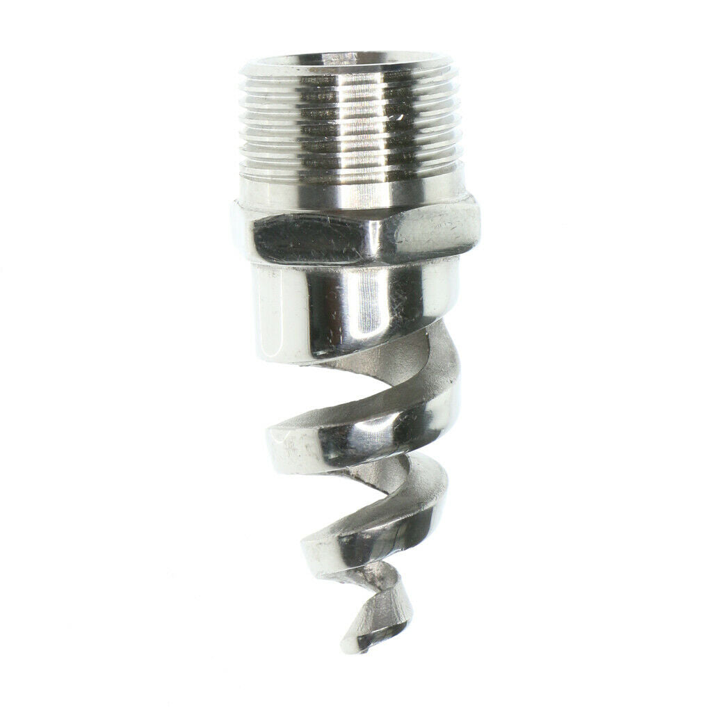 Stainless Steel Spiral Cone Spray Water Nozzle Sprinkler Heads 0.25inch