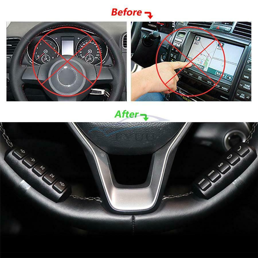 For Car Stereo DVD Navigation Car Wireless 10-key LED Steering Wheel Button x1