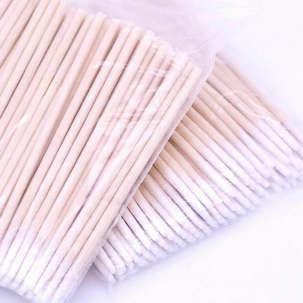100PCS Cotton Swabs Pointed Swab Applicator Q-tips Wooden Sticks Applicator Lot