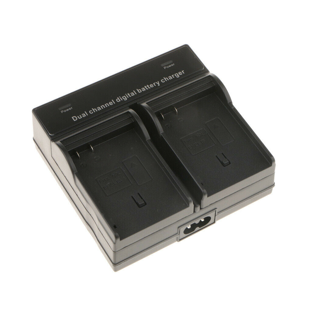 Dual Slot EN-EL15 EN-EL155e Battery Charging Charger Station for Nikon D750