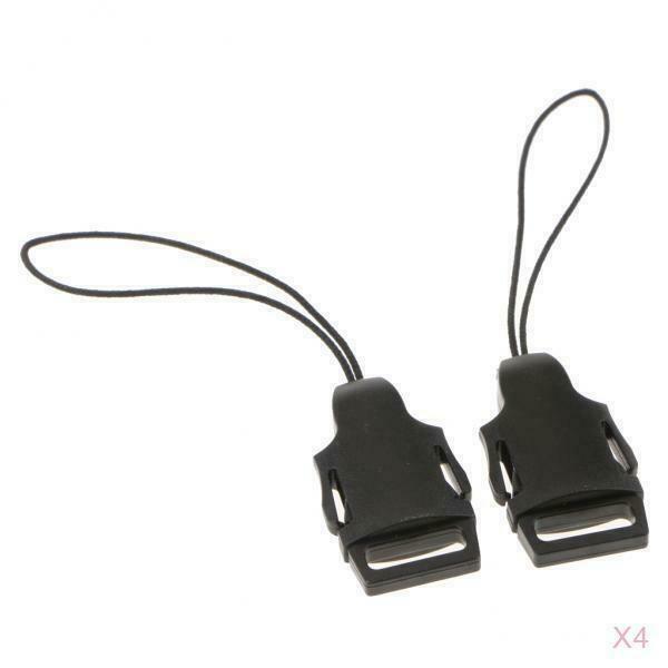 8Pcs Quick Release Buckle Kit Adapter ABS for Camera Eyelet Sling Belt