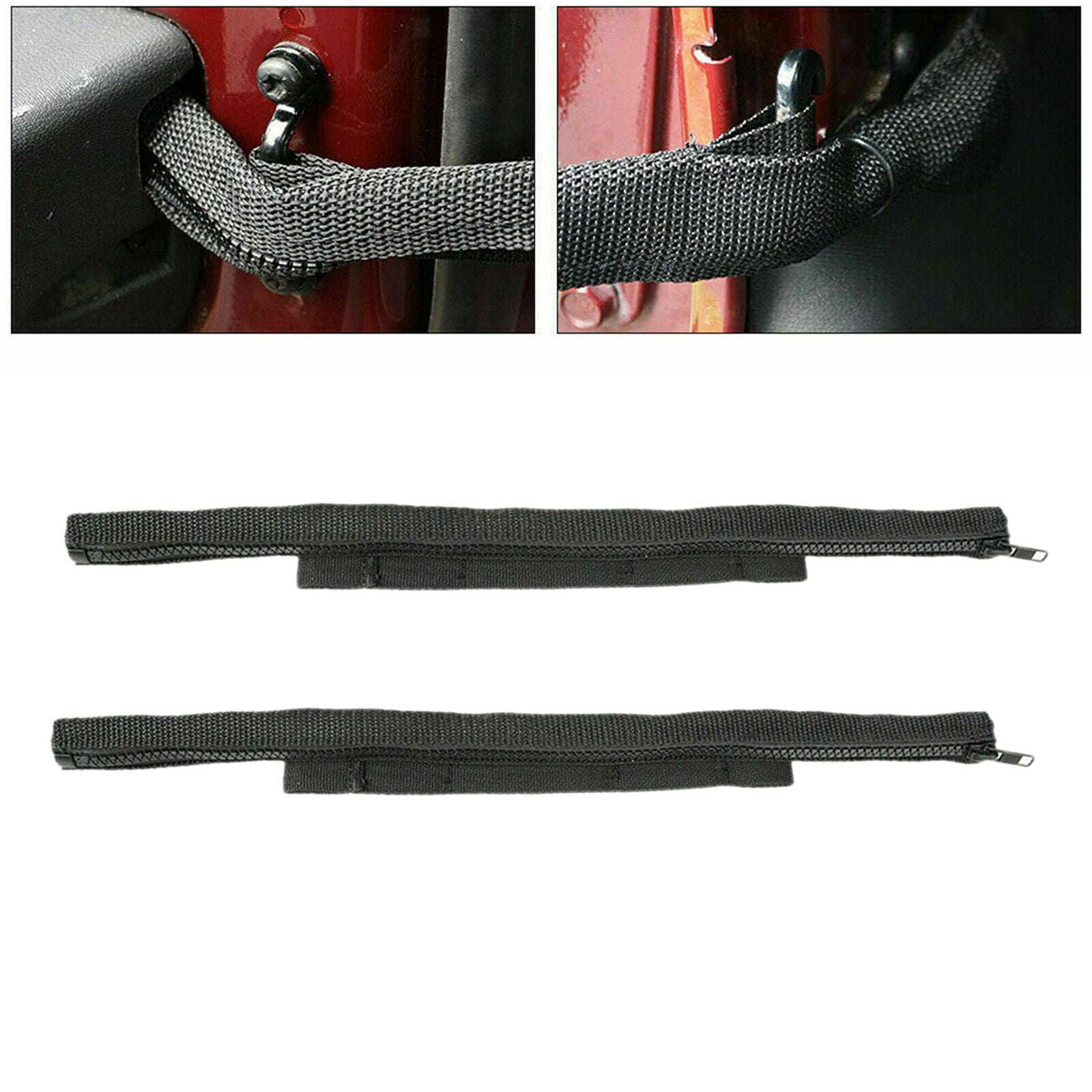 2Pcs Car Black Door Limiting Straps Replaces for Jeep Wrangler JK 2007-2017