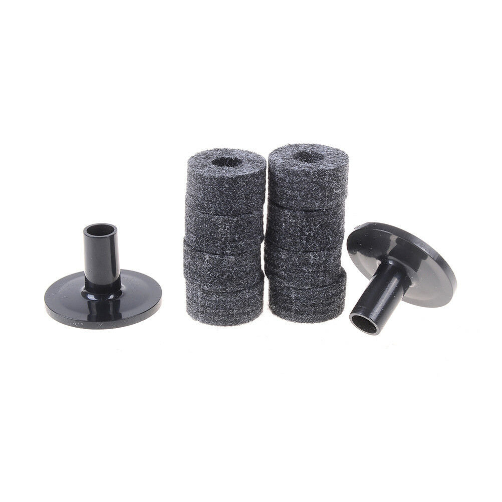 8PCS 25mm felt washer + 2PCS cymbal sleeves replacement for shelf drum ki.l8