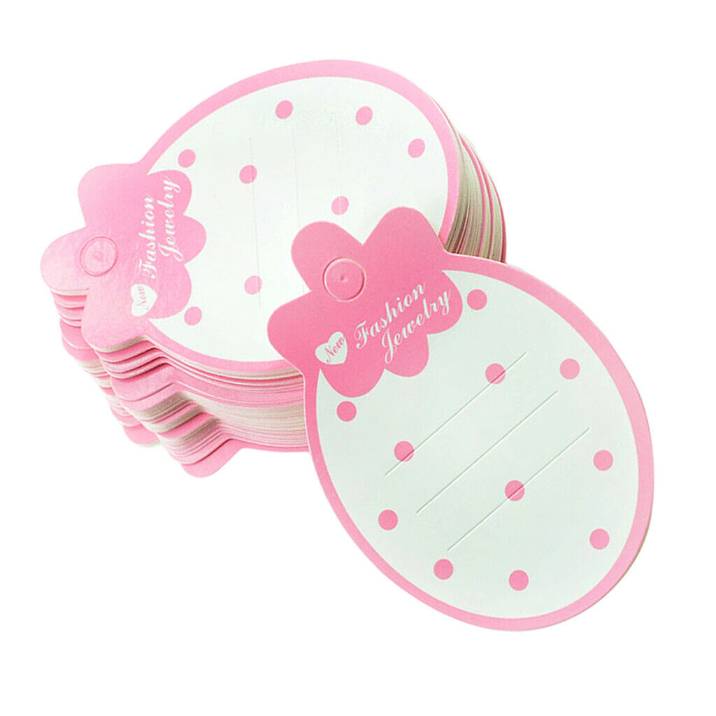 50 Pieces Fashion Strawberry Hairpin Card Kids Girl Packaging Display Cards