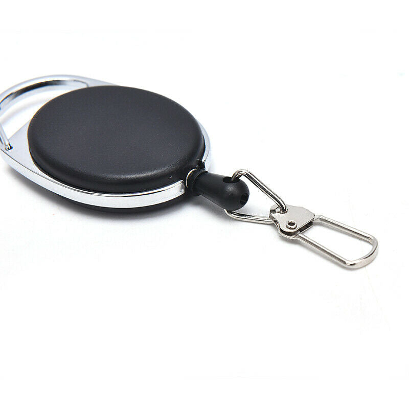 Retractable Keyring Extendable Anti Lost ID Card Holder Key Ch Kt