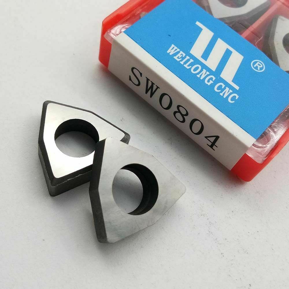 10Pc MW0804 Carbide Shim Trigon for WNMG0804 Insert MWLNR Holder Boring