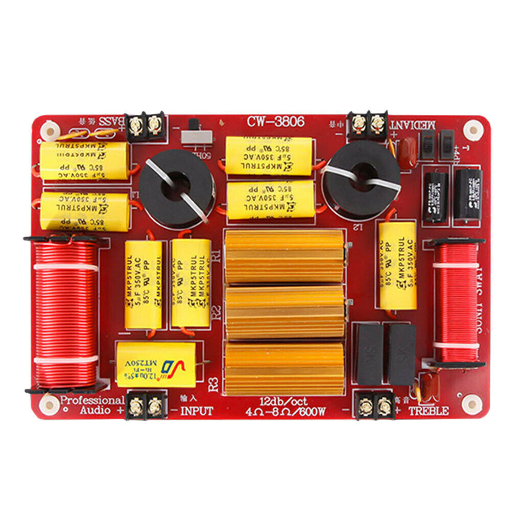 600W loudspeaker audio frequency divider crossover 3 way module, audio